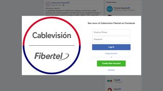 
                            7. Estimados clientes, La Superliga... - Cablevisión Fibertel | Facebook