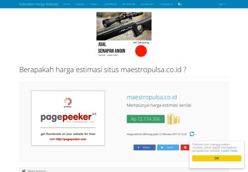 
                            9. Estimasi harga maestropulsa.co.id adalah senilai Rp 72.174.396