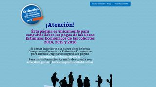 
                            4. Estímulos Económicos para Estudiantes INFD - convocatoria 2016