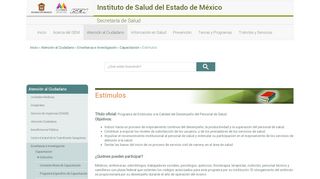 
                            10. Estímulos | Instituto de Salud del Estado de México