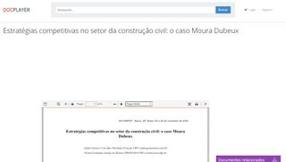 
                            10. Estratégias competitivas no setor da construção civil: o caso Moura ...