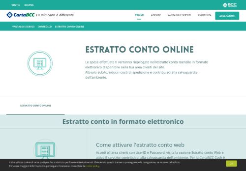 
                            4. Estratto conto online - CartaBCC