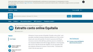 
                            3. Estratto conto online Equitalia - Inps