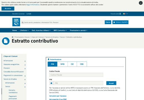 
                            3. Estratto contributivo - Inps