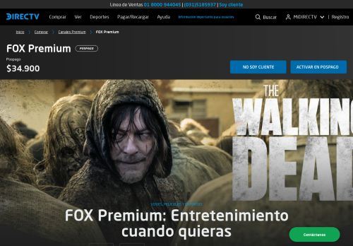 
                            5. Estrenos FOX - Canales Premium | DIRECTV® Colombia