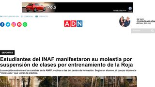 
                            12. Estudiantes del INAF manifestaron su molestia por suspensión de ...