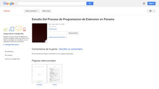 
                            9. Estudio Del Proceso de Programacion de Extension en Panama