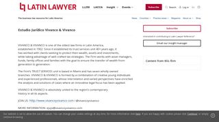 
                            12. Estudio Jurídico Vivanco & Vivanco - Reference - Latin Lawyer