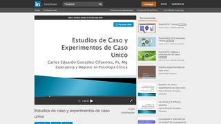 
                            8. Estudios de caso y experimentos de caso unico - Slideshare