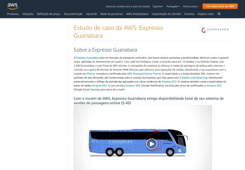 
                            13. Estudo de caso da AWS: Expresso Guanabara - Amazon.com