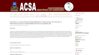 
                            13. ESTUDO E AVALIAÇÃO DO CONSUMIDOR DE CARNE SUÍNA “IN ...