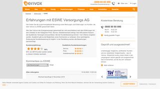 
                            8. ESWE: Meinungen, Erfahrungen, Bewertungen - Verivox