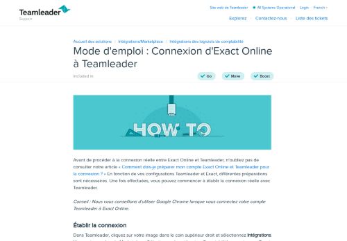 
                            6. Établir la connexion réelle Exact Online et mon compte Teamleader ...