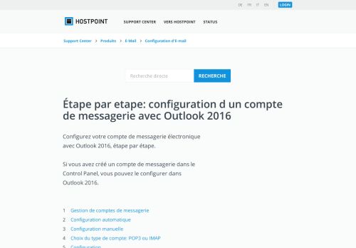 
                            12. Étape par etape configuration d un compte de messagerie avec ...