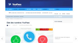 
                            4. Etat des numéros surtaxés YouPass.com - YouPass - The Blog