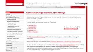 
                            4. eTax.schwyz - Kanton Schwyz