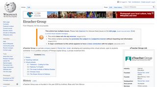 
                            11. Eteacher Group - Wikipedia