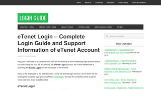 
                            7. eTenet Login - Complete Login Guide and Support Information of ...