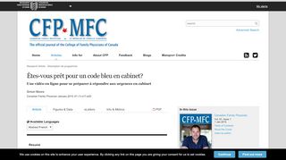 
                            11. Êtes-vous prêt pour un code bleu en cabinet? | The College of Family ...