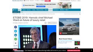
                            8. ETGBS 2019: Harrods chief Michael Ward on future of luxury retail ...