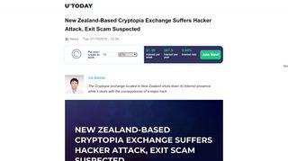 
                            8. Ethereum News - New Zealand-Based Cryptopia Exchange ...