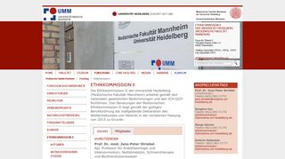 
                            6. Ethikkommission II: UMM Universitätsmedizin Mannheim