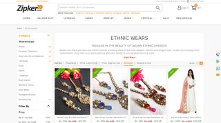 
                            8. Ethnic Wear Online Saree Shopping | Ethnic Dresses | Zipker