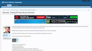 
                            12. Ethtrade, Trading ETH dan Bitcoin Otomatis | Forum Bitcoin ...