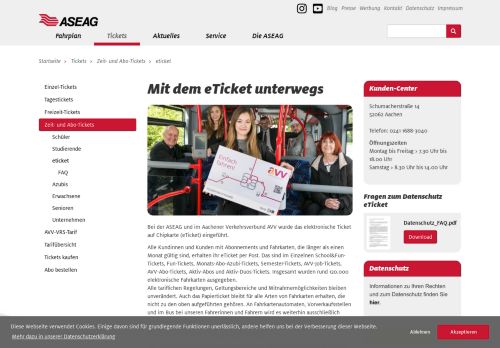 
                            8. eticket: ASEAG - Der gute Einstieg