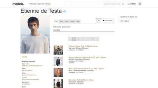 
                            9. Etienne de Testa - Model Profile - Photos & latest news - Models.com