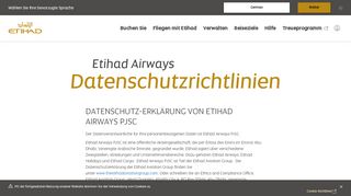 
                            13. Etihad Airways Datenschutzrichtlinien