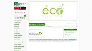 
                            10. Etisalat Launches New Green Initiative With eBills - Go Green