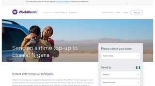 
                            7. Etisalat Nigeria Online Recharge | WorldRemit