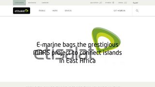 
                            9. Etisalat UAE | E-marine bags the prestigious MARS project