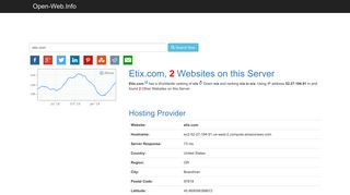 
                            8. Etix.com is Online Now - Open-Web.Info