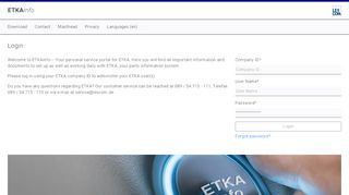 
                            4. ETKA Support - ETKA - Login