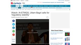 
                            11. etmgs 2018: Watch: At ETMGS, Uttam Bagri calls for 'regulatory stability'