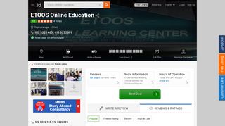 
                            8. ETOOS Online Education, Rajendranagar - Online Tutorials For JEE ...