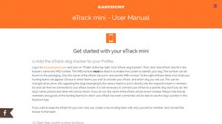 
                            8. eTrack - Easyhunt