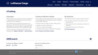 
                            5. eTracking | Lufthansa Cargo