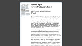 
                            7. etrade login www.etrade.com/login - stock trading fees - Google Sites