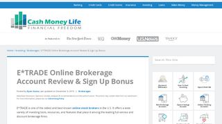 
                            10. E*TRADE Online Brokerage Account Review & Sign Up Bonus