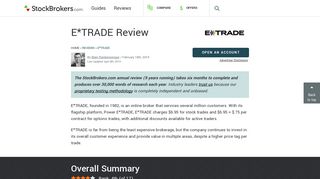 
                            9. E*TRADE Review (Official Ratings, Images) | StockBrokers.com