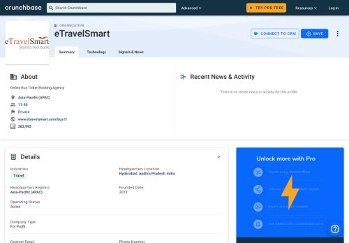 
                            8. eTravelSmart | Crunchbase