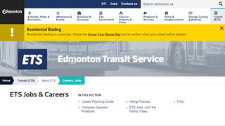 
                            7. ETS Jobs & Careers :: City of Edmonton