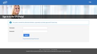 
                            4. ETS Portal - Login