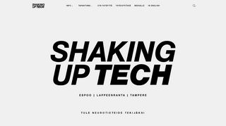 
                            11. Etusivu - Shaking up Tech 2018