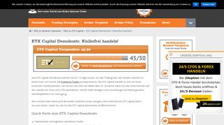 
                            5. ETX Capital Demokonto: Der Demo Account im Test