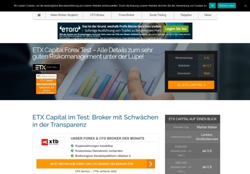 
                            13. ETX Capital Forex Test 2019 » Alle Broker Erfahrungen & Gebühren