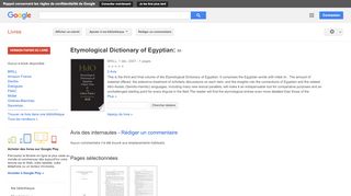 
                            9. Etymological Dictionary of Egyptian: M-